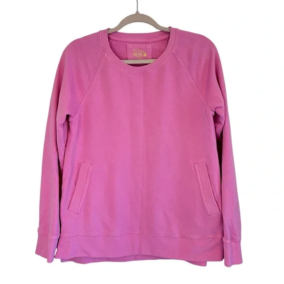 Lilly Pulitzer Lilac Rose BEACH COMBER PULLOVER Crewneck Size M - Picture 1 of 6